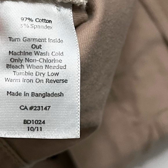 Talbots • Khaki Tan Signature Fit Zip Ankle Pants - Picture 6 of 6